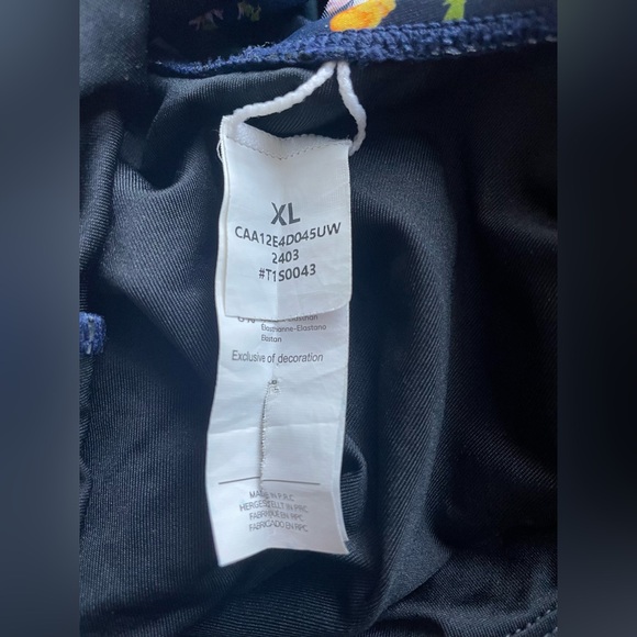 Cupshe Women Navy Floral Swimsuit One Piece Size XL - Picture 9 of 12